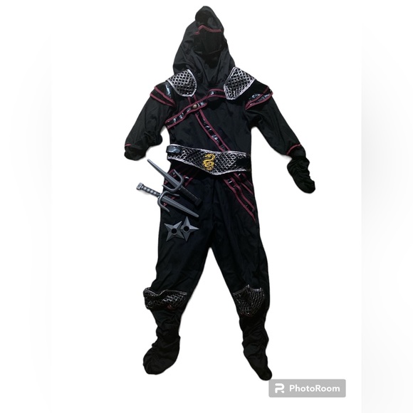 Ninja costume with accessories size 7-8 - Picture 1 of 1